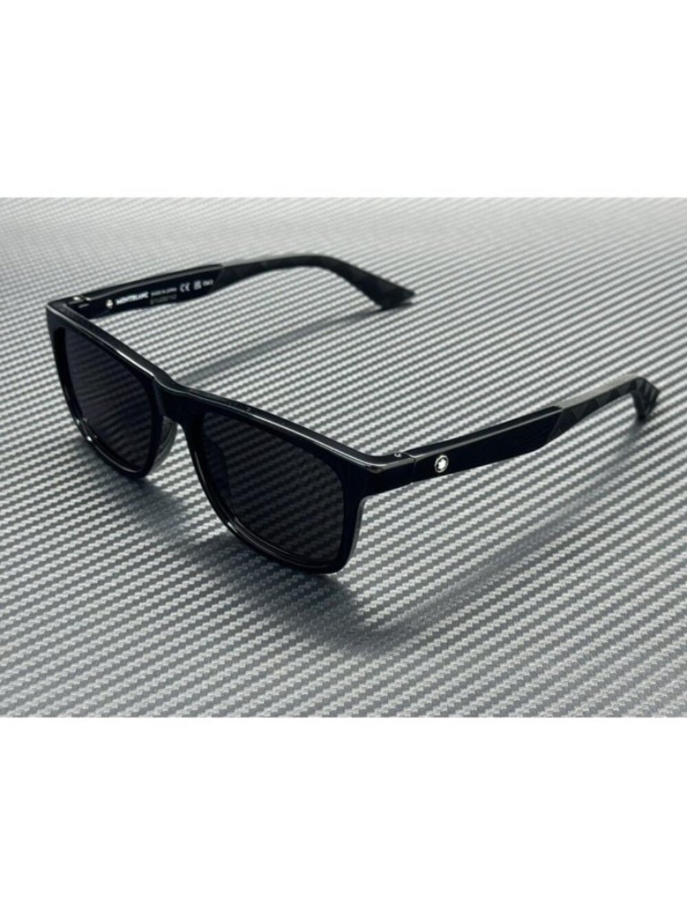 New Montblanc Men Black Sunglasses 55-17-145